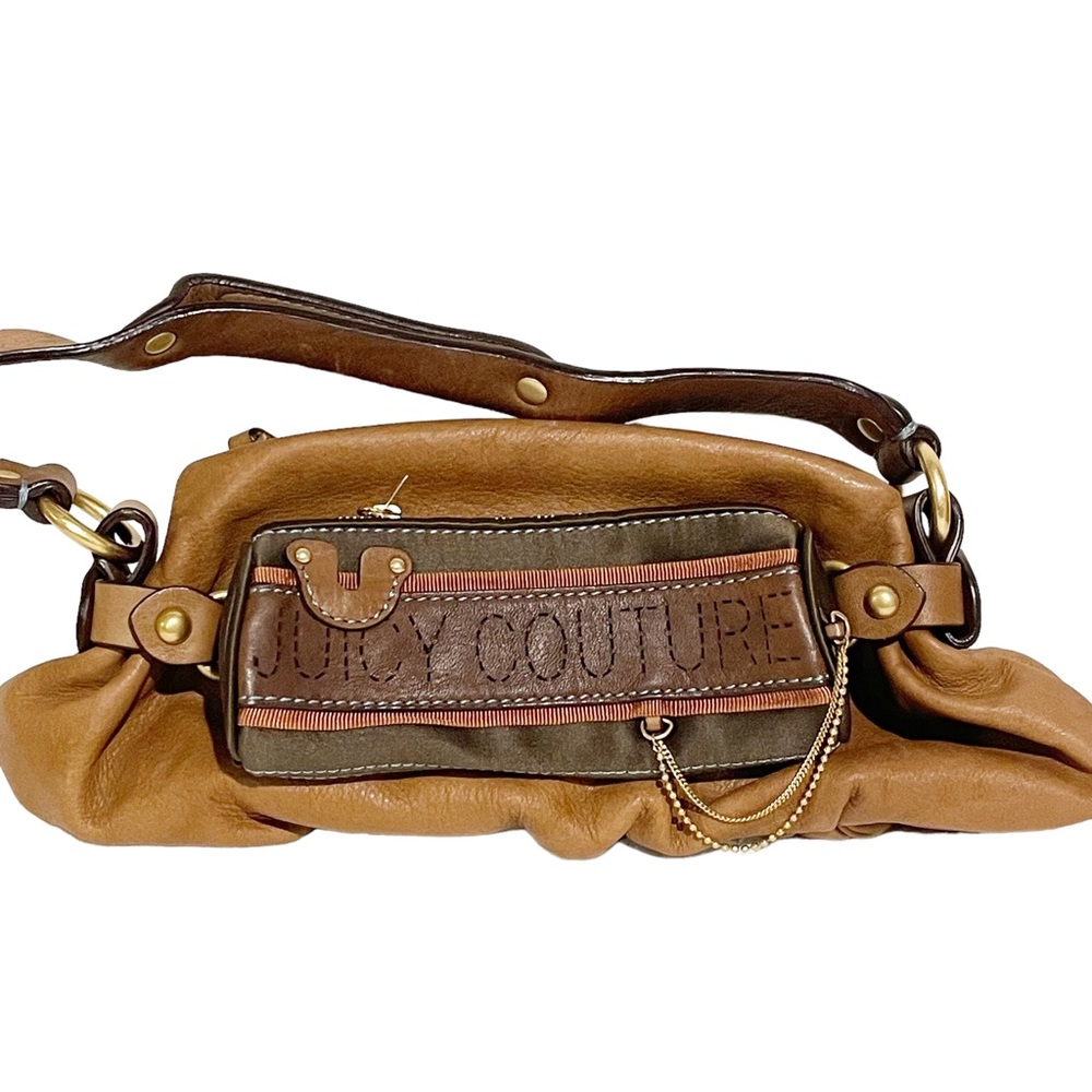 Juicy Couture Tan and Brown Shoulder Bag